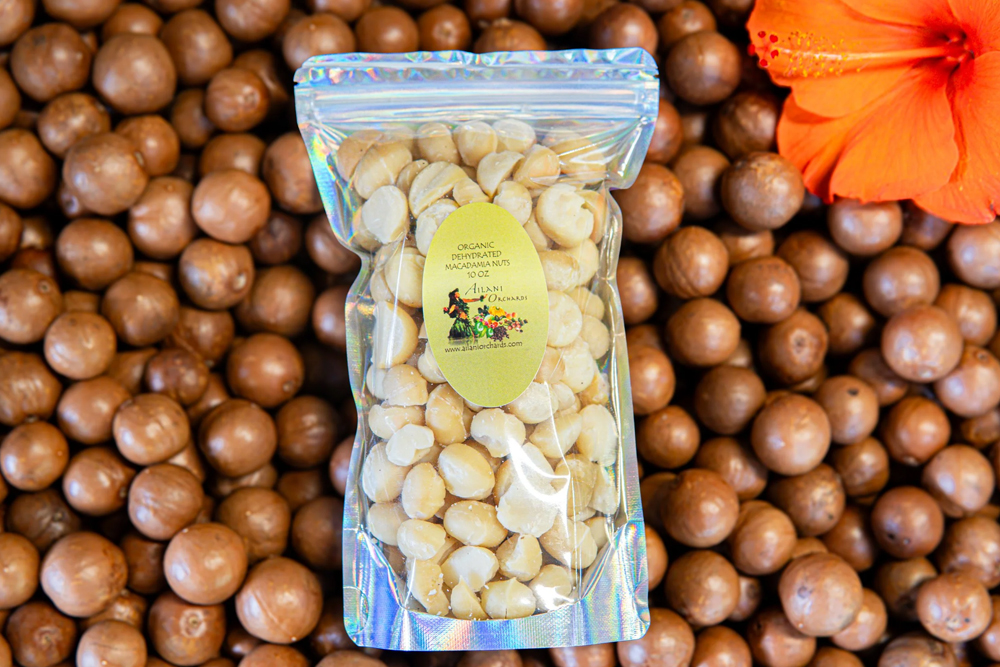 Organic Dehydrated Macadamia Nuts 10 oz.